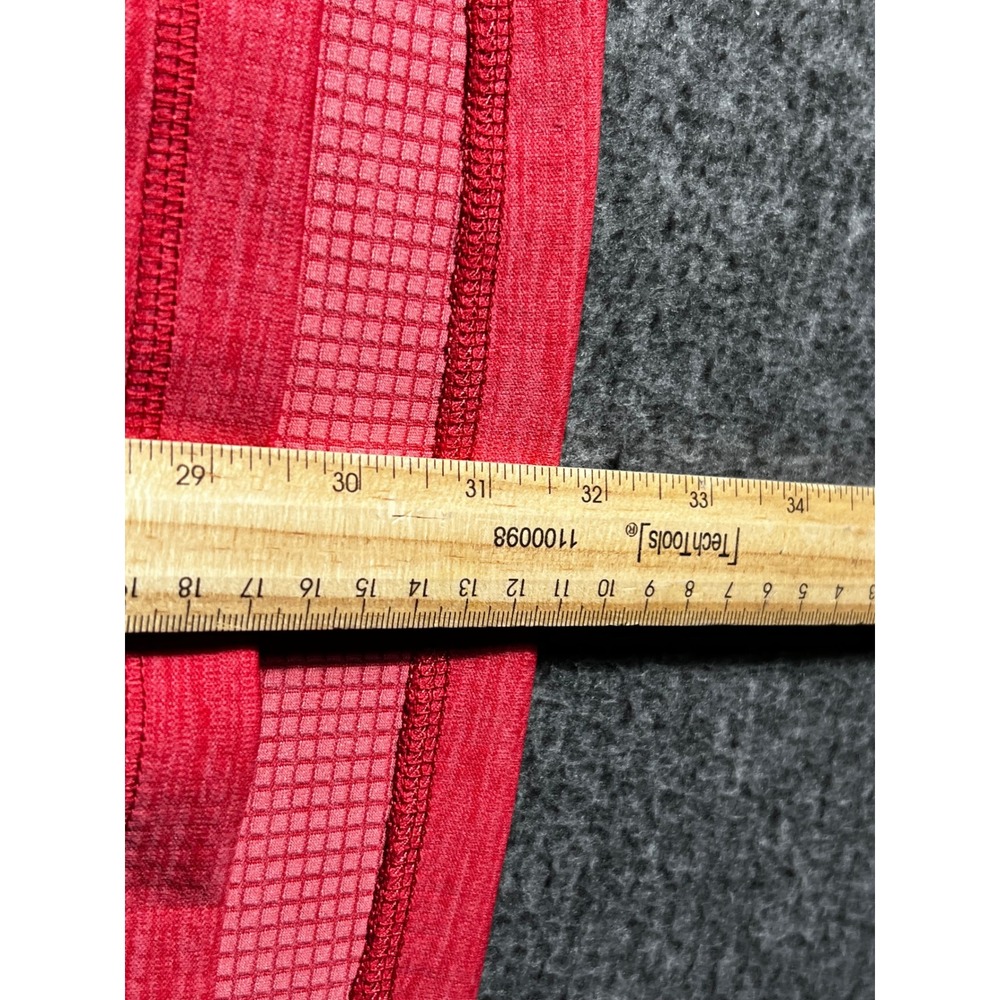 Vineyard Vines Performance Mens Large Red Heathered Quarter Zip Pullover L - Picture 8 of 8